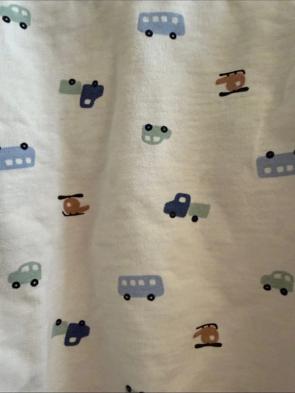 H&M Cream Sweatshirt with Tiny Vehicle Print